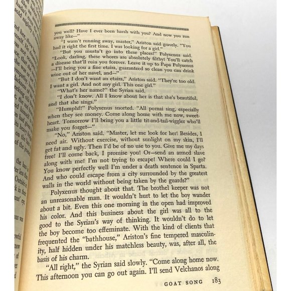 Goat Song by Frank Yarby Ancient Greece Novel HCDJ 1967 Book Club Edition - Picture 10 of 12